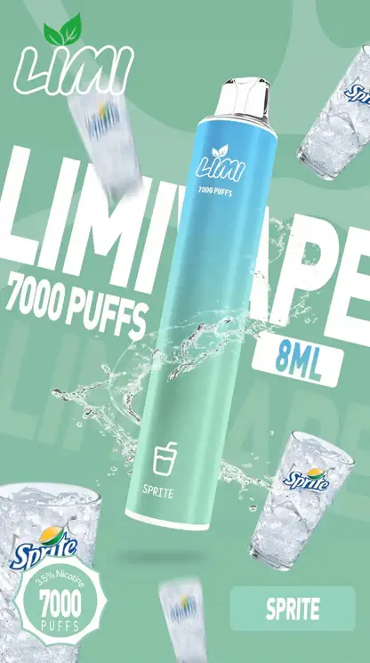 LIMI 7000口拋棄式電子煙｜3.5%尼古丁鹽 650mAh電池 LED發光設計 可充電式 台灣現貨