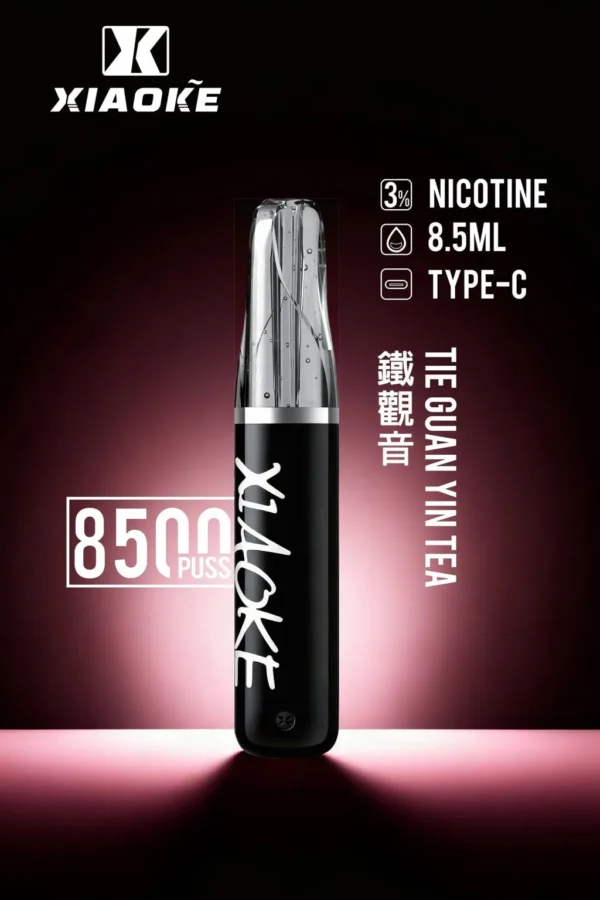 XIAOKE 梟客 8500口拋棄式電子煙｜3%尼古丁鹽配比 8.5ml儲油容量 Type-C充電設計 長效續航 台灣現貨