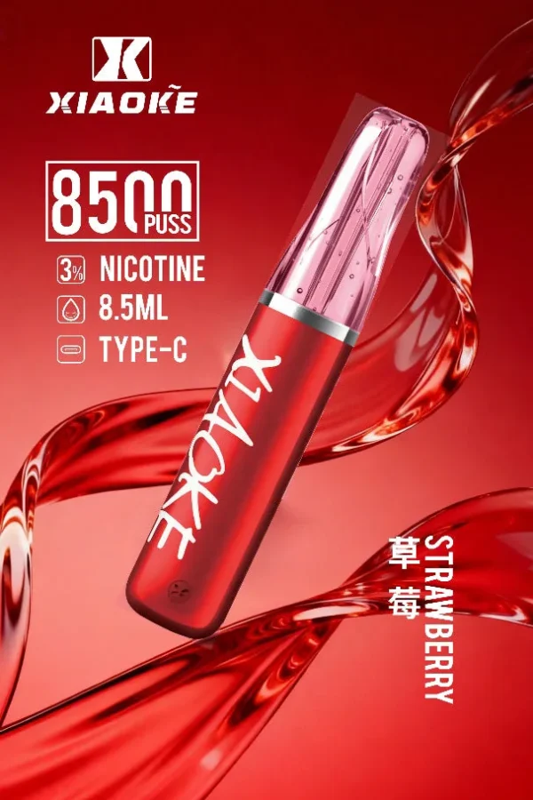 XIAOKE 梟客 8500口拋棄式電子煙｜3%尼古丁鹽配比 8.5ml儲油容量 Type-C充電設計 長效續航 台灣現貨